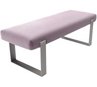 Vant Tapizado Cuarto Cama Banco - Sala & Salón Otomano - 158 kg Peso Capacidad (Terciopelo Polvoriento Rosa)