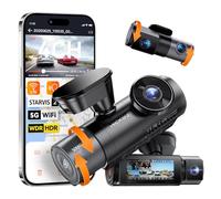 VANTRUE N5S Cámara de salpicadero STARVIS 2 de 4 Canales para Coche, 2.7K+ Dual 1080P+ 1440P, Frontal, Interior y Trasera, HDR, Wi-Fi 5G, Control Voz, GPS, búfer de 24 Horas, LTE Opcional, máx. 1 TB