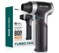 Vantrue Power plumero eléctrico de aire-Super Power inalámbrico plumero de aire, motor sin escobillas recargable, 3-Gear ajustable soplador de polvo para el ordenador, teclado, casa y coche