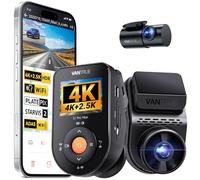 VANTRUE S1 PRO MAX 4K + 2.5K STARVIS 2 Dashcam Auto Delantero Trasero, 5G WiFi PlatePix AI Dash Cam GPS 360° HDR Buffer Monitor de aparcamiento Cámara de coche, LTE opcional, comando de voz, modos de