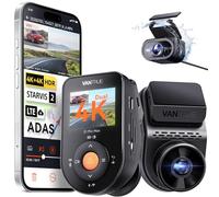 VANTRUE S1 Pro MAX 4K+ 4K Dual STARVIS 2 Dash CAM para Coche, cámara Frontal y Trasera, 5G WiFi PlatePix AI GPS 360° HDR Buffer, cámara de estacionamiento, LTE Opcional, comandos de Voz, 1 TB máx.