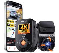 VANTRUE S1 Pro MAX 4K Dashcam Starvis 2, GPS Dash CAM Coche, 155° HDR Monitor con Park Assist, 5G WiFi y LTE Opcional, ADAS Inteligente, Comando de Voz, Modos de Privacidad