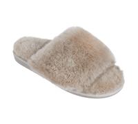 Vanuba D010/01 Zapatillas Casa De Cuero Real Con Piel De Oveja Beige