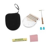 VANZACK 1 juego Mini Kalimba Piano de Pulgar Transparente de Cristal para Principiantes Instrumento Musical Compacto para Fiesta y