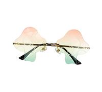 VANZACK 1 Par Gafas de Sol de Creativo Champiñón Sin Lentes Irregulares para Único