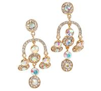 VANZACK 1 par Pendientes Largos de Rhinestone para Mujer Elegantes Pendientes de Accesorios para Bodas y Diseño Chic y Noble Perfectos para Cumpleaños y Días Especiales