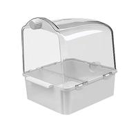 VANZACK 1 Pc bañera de pájaro Jaula para Perros Loro de Juguete bañera Colgante para Loros Suministro de Aves Tina de baño para Mascotas para pájaros pequeño Loro el plastico
