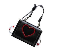VANZACK 1 Pieza Bolso Hermoso Bolso a Horcajadas Bolso Strasdle Creativo Elegante Bolso De Mano Exquisito Bolso Bandolera Bolso De Moda Bolsa De Almacenamiento Bolso Sencillo Negro Pu