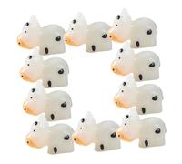 VANZACK 10 Minifiguras Que Brillan En La Oscuridad Pequeñas Figuras De Animales A Granel para Ocultar Figuritas De Vaca Mini Vacas Cosas Pequeñas para Ocultar Vacas Mini Cosas