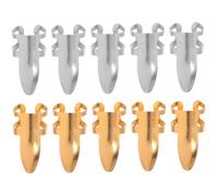 VANZACK 10 Piezas De Guitarra Púas De Pulgar Púas De Dedo Picks De Pulgar Músico Para Banjo Selecciones De Dedos Para Banjo Elegir La Guitarra Acero Inoxidable