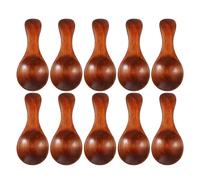 VANZACK 10 piezas Mini Cucharas de Madera Ligera para Especias y Condimentos Cucharillas Compactas para Sal Café Miel y Té Utensilios Resistentes y Fáciles de Limpiar para Cocina y