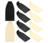 VANZACK 10 Piezas Protectores para Puntas de Bastón de Violín y Cello Accesorios de Plástico Duradero Color Negro y Blanco Repuestos para Reparación y Mantenimiento de Instrumentos de