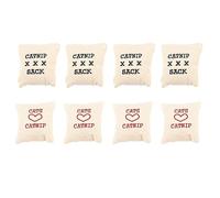 VANZACK 10piezas Juguete para Gatos De Catnip Saco De Lona Relleno De Algodón Juguete para Mascotas Estilo Aleatorio