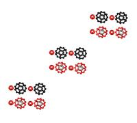 VANZACK 12piezas Poleas De Para Cambio Trasero De Bicicleta Accesorio y De Instalar Para Desviadores De Bicicletas De