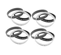 VANZACK 12piezas Pulsera de Fe Motivacional Silicona Negra Blanca y Gris con Escrituras Bíblicas para Hombres y Mujeres para Trabajo Estudio y Espiritualidad