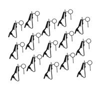 VANZACK 15 Piezas Unidades Clips Metálicos para Micrófonos de Solapa Diseño Compacto para Micrófonos Inalámbricos Lavalier Sujeción Firme y Duradera para Grabaciones Claras