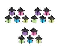 VANZACK 15piezas Mini Luz de Noche de Resina Luces para Paisajes Miniatura Accesorios para Jardines de Hadas Iluminación para Caminos Pequeños Decoraciones para Casas de Muñecas