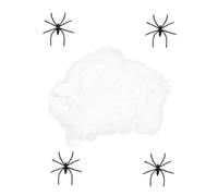 VANZACK 1juego Decoración De Halloween Telaraña De Falsa Accesorio Escalofriante para Fiestas para Interiores y Exteriores Incluye Arañas y Material Noche