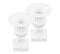 VANZACK 2 Mini Macetas Forma de Columna Romana para Decoración de Casas de Muñecas, Accesorios de Micropaisaje Diseño Clásico, Ideales para Escenas de Boda y Coleccionistas de Miniaturas