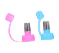 VANZACK 2 Piezas Botella de Agua para Mascotas con Tapón Antigoteo y Gancho Botella Portátil para Perros Gatos y Conejos para Viajes y Exteriores