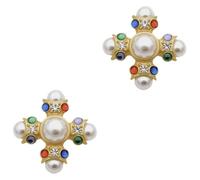 VANZACK 2 Piezas Broche Barroco Perla Joyas De Mujer Alfiler Broche De Moda s Para Ropa Pasador Decorativo De Bufanda s De Ropa Vintage De Estilo Barroco Aleación