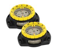 VANZACK 2 Piezas Brújula de Muñeca para Buceo Sumergible con Banda Elástica Resistente y Dial Luminoso Compás Magnético Preciso y Resistente al Agua para Exploración Submarina y