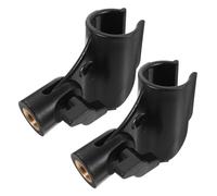 VANZACK 2 piezas Clip de Micrófono de Plástico y Cobre Resistente Soporte Ajustable para Micrófono Dinámico y Inalámbrico Paquete de Seguro y Reutilizable