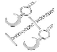 VANZACK 2 Piezas Collares de Media de Joyería para Mujer Elegantes con Colgante de Retro para Ocasiones Especiales