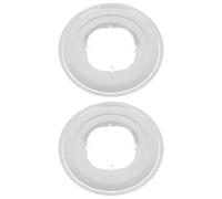 VANZACK 2 Piezas Cubierta de Radios de Bicicleta Protector de Volante de Plástico Abs Blanco, Fácil de Limpiar, Evita Radios se Salgan, para Bicicleta y Cable Instalado Volante Trasero,