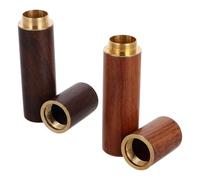 VANZACK 2 piezas Estuche Portátil de Almacenamiento Resistente Golpes para Camping Caja de Madera para Cerillas y Ligera Contenedor de Supervivencia con Sello Hermético para Viajes al