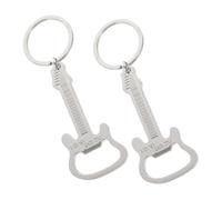 VANZACK 2 piezas Llavero Abrebotellas Guitarra de Aleación Resistente con Diseño Especial Práctico y Duradero Accesorio Único para Bares Fiestas Camping y Cocina