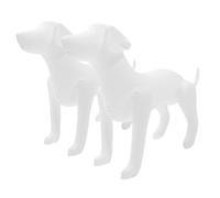 VANZACK 2 Piezas Maniquí Perro Inflable PVC Realista para Decoración Hogar Fiesta Juguete Infantil y Accesorio Fotográfico