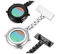VANZACK 2 Piezas Reloj de Bolsillo Broche para Enfermeras y Médicos Reloj Colgante Estilo Broche Multifuncional para Enfermería