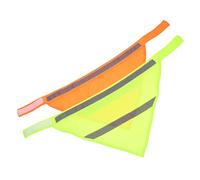 VANZACK 2 Piezas Toalla Triangular para Mascotas pañuelos para Perros pequeños Correa Gorro Bandanas Pata Pañuelo Reflectante para pasear Babero para Perros pañuelo para Mascotas poliéster