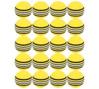 VANZACK 20 Piezas Pelota de EVA de 42mm para Práctica de Golf, Amarilla | Ligera y Flexible, para Putting y Uso Lugar, Ayuda de Entrenamiento, Color Visible