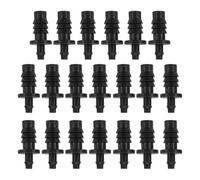 VANZACK 20 piezas Tapones para Riego por Goteo Accesorios Resistentes al Clima Conectores de Tubería con Púas para Jardín y Agricultura Instalación Fácil y Distribución de Agua