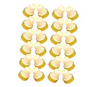 VANZACK 24 Piezas Tapones de Corcho para Botellas de Vino y Cerveza Tapa de Madera Natural con Sellado Hermético Forma Detalle Aluminio Dorado Compatible con Botellas de Vidrio para Uso