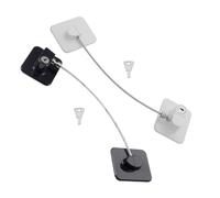 VANZACK 2juego Cerradura Adhesiva sin Perforaciones Resistente para Refrigerador y Congelador con Llave para Gabinetes Ventanas y Cajones de Seguridad Infantil