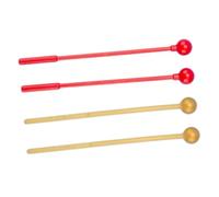 VANZACK 2pares Mazos De Percusión De Plástico Para Xilófono Mazos De Campana Pequeños Baquetas De Percusión Para Carillón Usos Concierto y Practica Musical