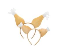 VANZACK 2piezas Diadema De Muslo De Pollo De Acción De Gracias Banda Pelo Forma De Pata De Pavo Accesorios Cabello Para Fiestas De Tema De Thanksgiving