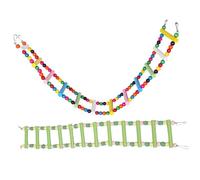 VANZACK 2piezas Escaleras para Pájaros Puentes para Jaula Juguete para Trepar Colores Surtidos Accesorios para Loros Cacatúas y Otros Pájaros Pequeños para Estante De Loros Puente De Escal