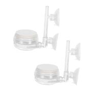 VANZACK 2piezas Oxigenador De Nanoburbujas para Pecera Discos De Piedra Difusora De Aire Redonda con Ventosa Herramienta De Liberación De Burbujas para Acuario Burbujeador De Aire para PEC