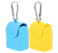 VANZACK 2Piezas Silicona Almacenamiento Portátil Monedas y Auriculares con Gancho Colgar Pared