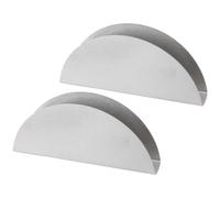 VANZACK 2piezas Unidades Soporte de Papel Higiénico de Acero Inoxidable Soporte para Servilletas Diseño Fan-shaped para Cocina Escritorio o Mesa sin Tapa Fácil Acceso