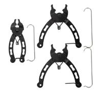 VANZACK 3 Juegos Herramienta para Quitar Cadena de Bicicleta, Acero Negro | Extracción Rápida y Montaje, Compatible con Cadena de Bicicleta y Speed Chain, Mantenimiento Exterior