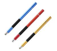 VANZACK 3 Lápices Táctiles Capacitivos para Pantalla Táctil con Punta Fina de Tela Conductora y Cabezal de Succión Lápiz Capacitivo para Tablet y Teléfono Móvil Colores Rojo Azul