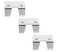 VANZACK 3 Piezas Abrazaderas de Hierro Dobles para Cuerda de Clips Metálicos Resistentes para Uso Exterior y Seguridad Reforzada Cuerdas Pesadas