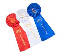 VANZACK 3 Piezas Conjunto Ribbons Deportivas de Primer Segundo y Tercer Lugar Celebraciones