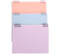 VANZACK 3 Piezas Cuaderno de Espiral para Estudiantes Alta Durabilidad y Diseño Simple, Material Plástico y Papel, Adecuado para Oficina y Toma de Notas Diaria