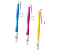 VANZACK 3 piezas Juguete Silbato Deslizante Creativo Colores Amarillo y Azul para Instrumento Musical Seguro y Duradero